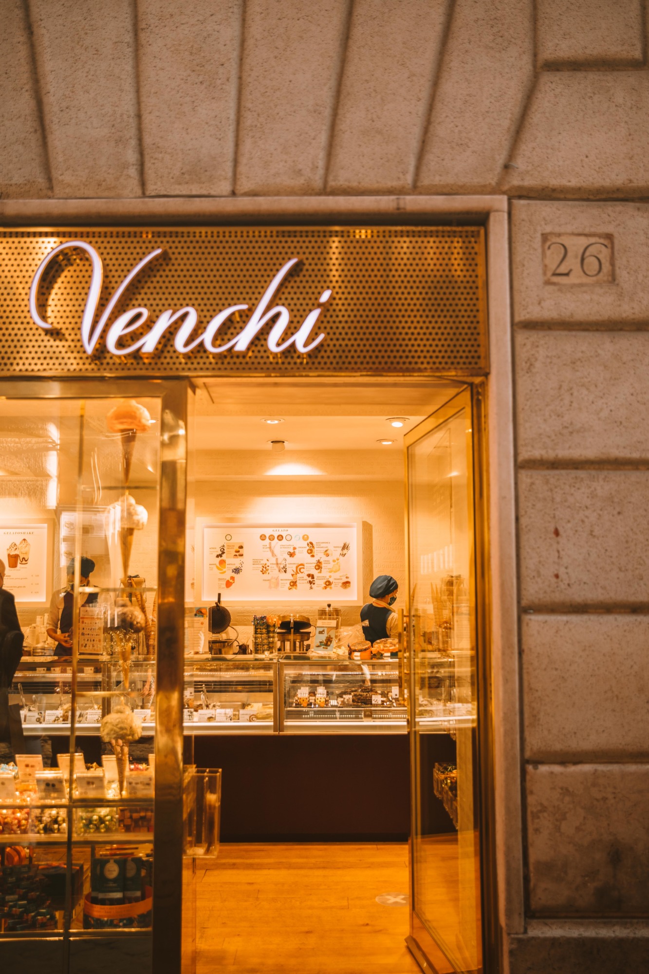 Venchi glaces Rome - Blondie Baby blog voyage